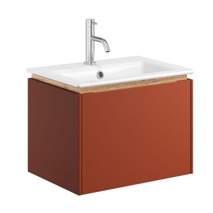 Cutout image of Crosswater Mada 500mm Soft Clay Wall-Hung Vanity Unit & Basin
